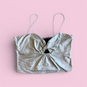SHEIN Silver Camisole Top